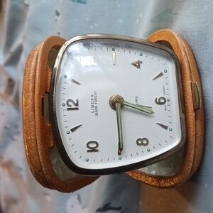 Vintage Linden travel clock/alarm